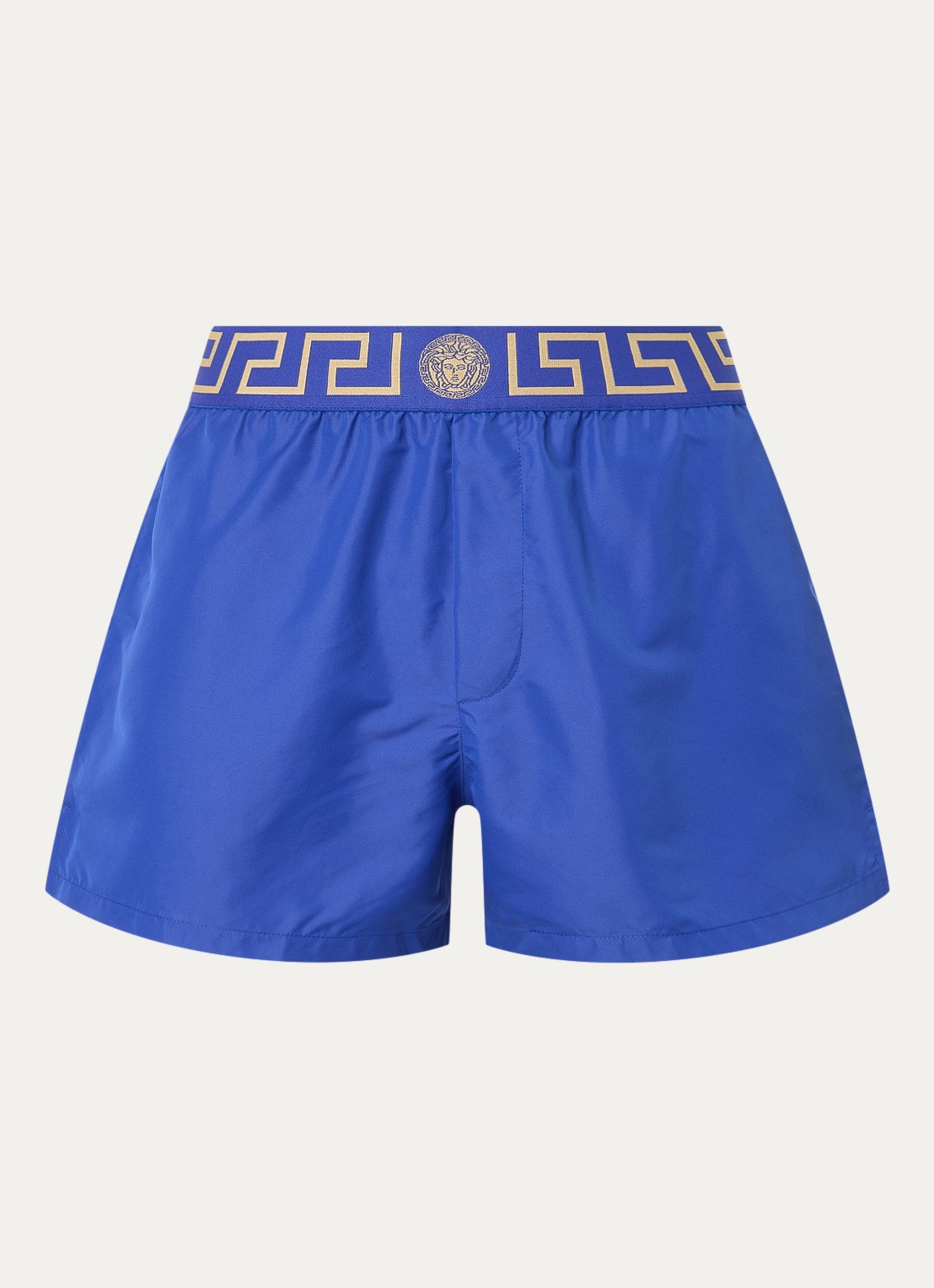 Zwemshorts met logoband - voorkant 4 blauw