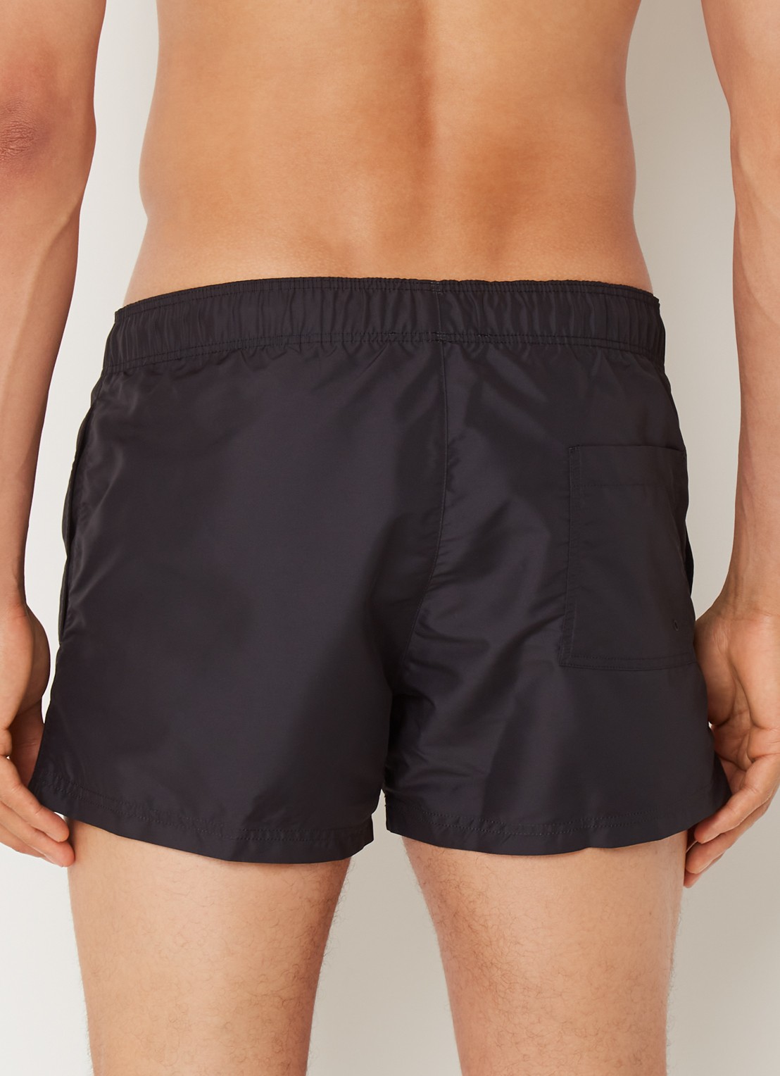 Zwemshorts met logoprint - achterkant zwart