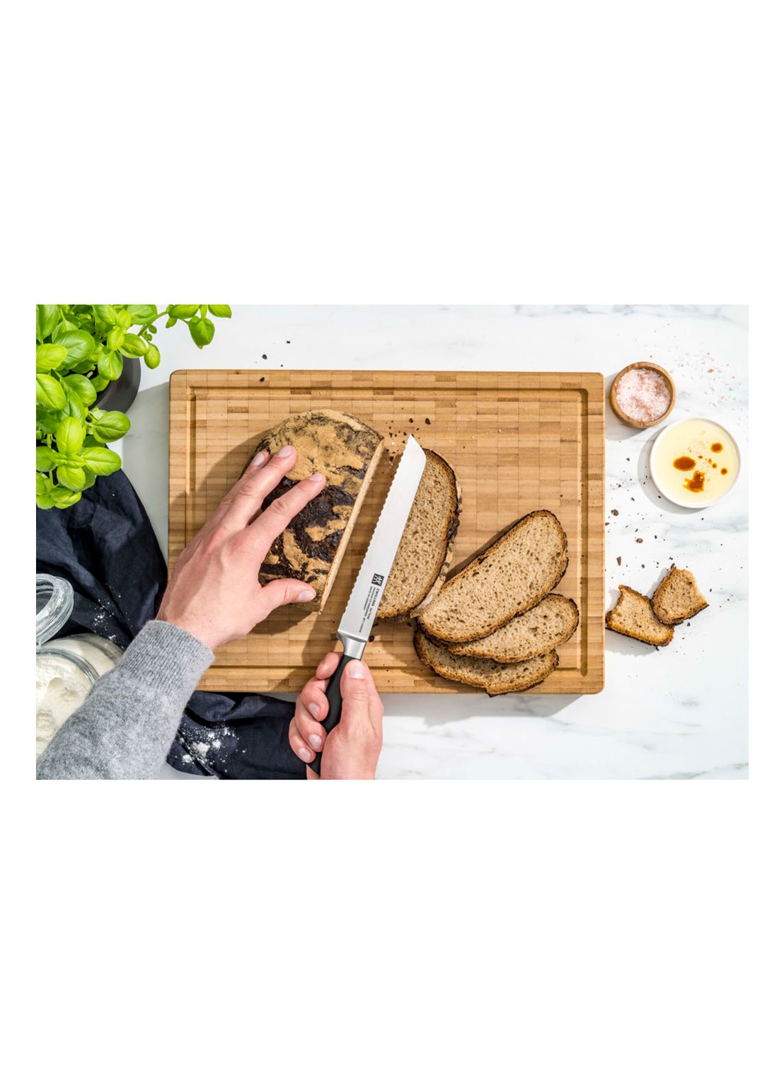 Zwilling All Star broodmes 20 cm - detail 3 zwart