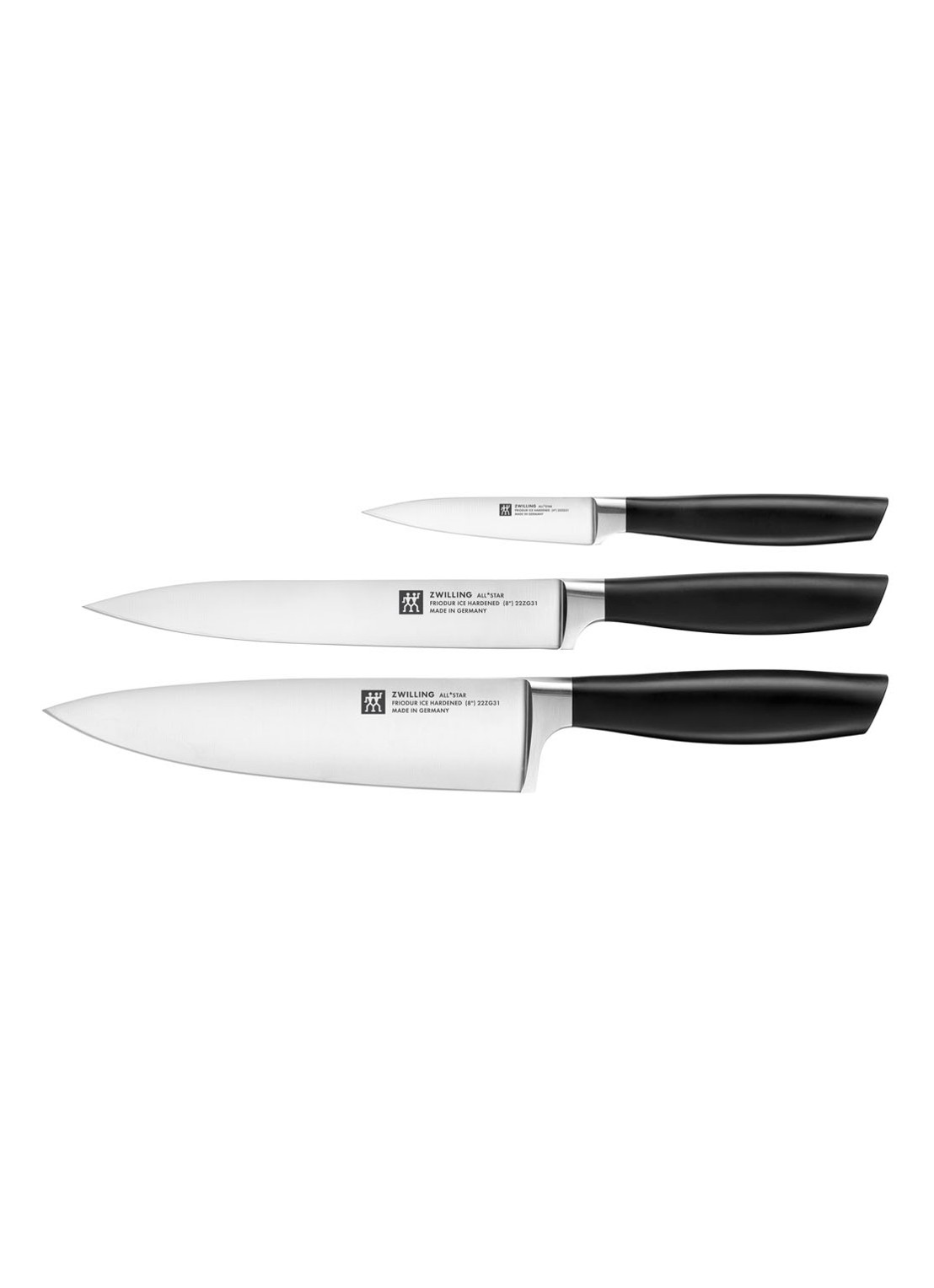 Zwilling All Star messenset 3-delig - voorkant zwart