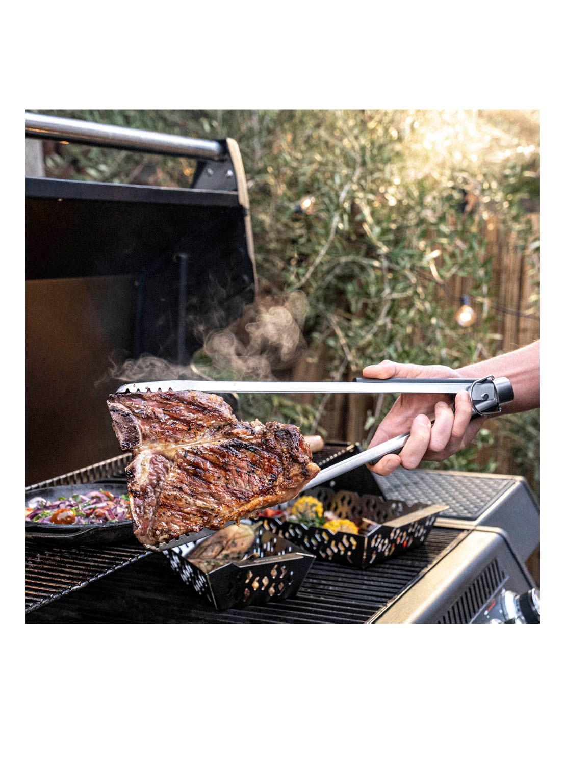 Zwilling Barbecue tang 40 cm - detail 4 zilver