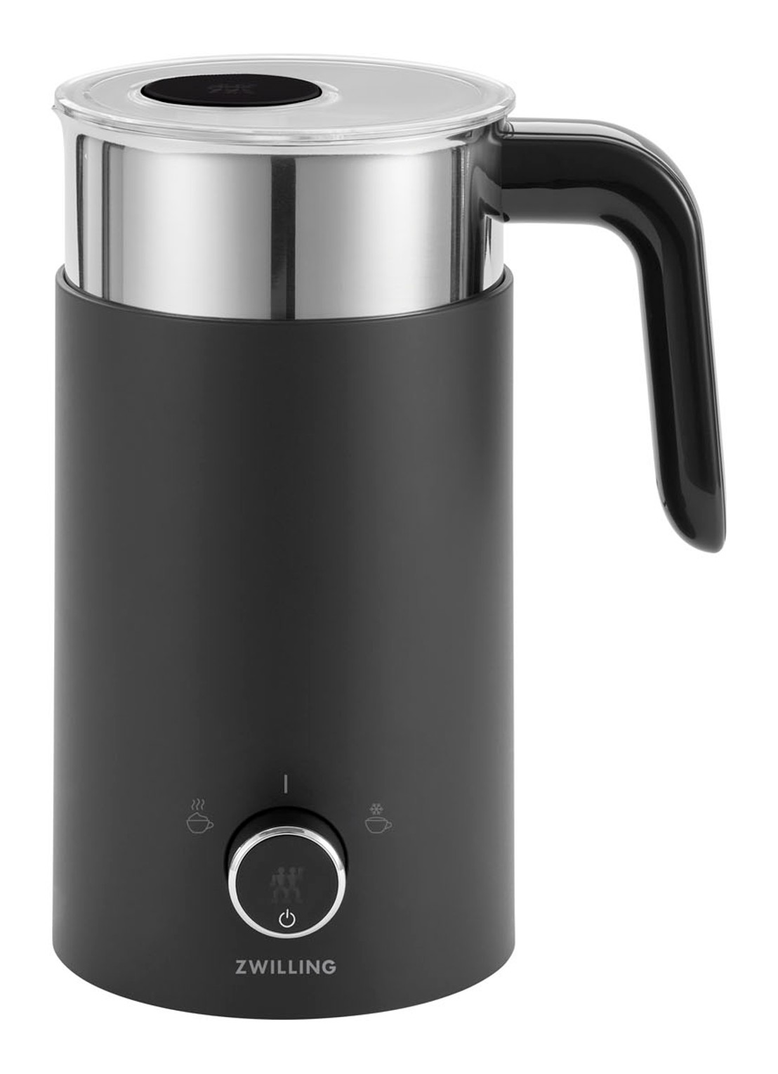 Zwilling Enfinigy melkopschuimer 0,5 liter - voorkant zwart