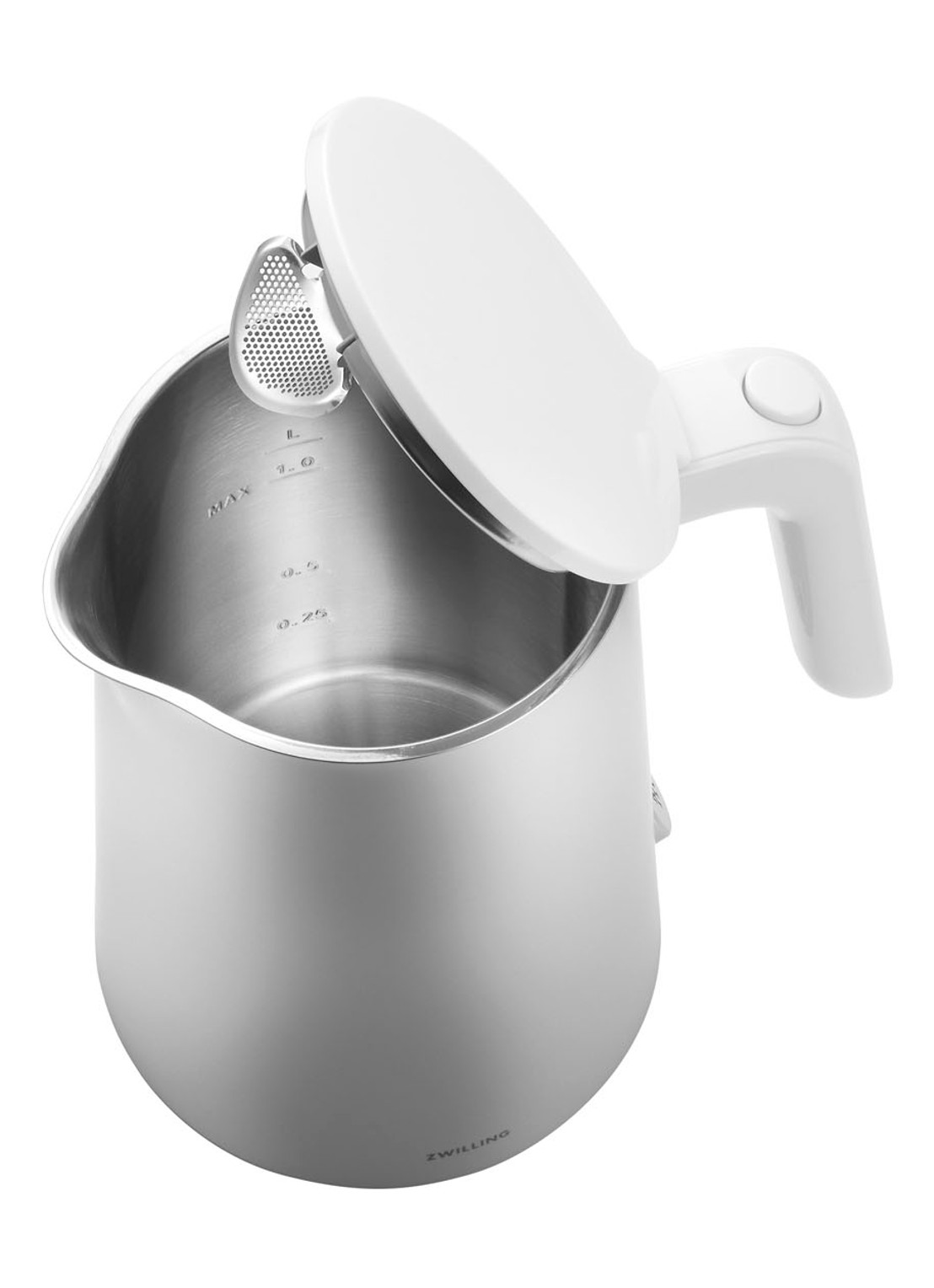 Zwilling Enfinigy Mini waterkoker 1 liter - detail zilver