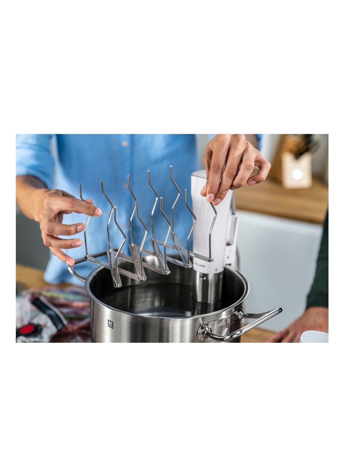 Zwilling Enfinigy Sous-vide rek - voorkant 2 zilver