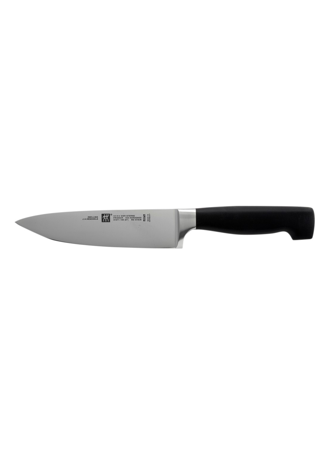Zwilling FOUR STAR koksmes 16 cm - voorkant zwart