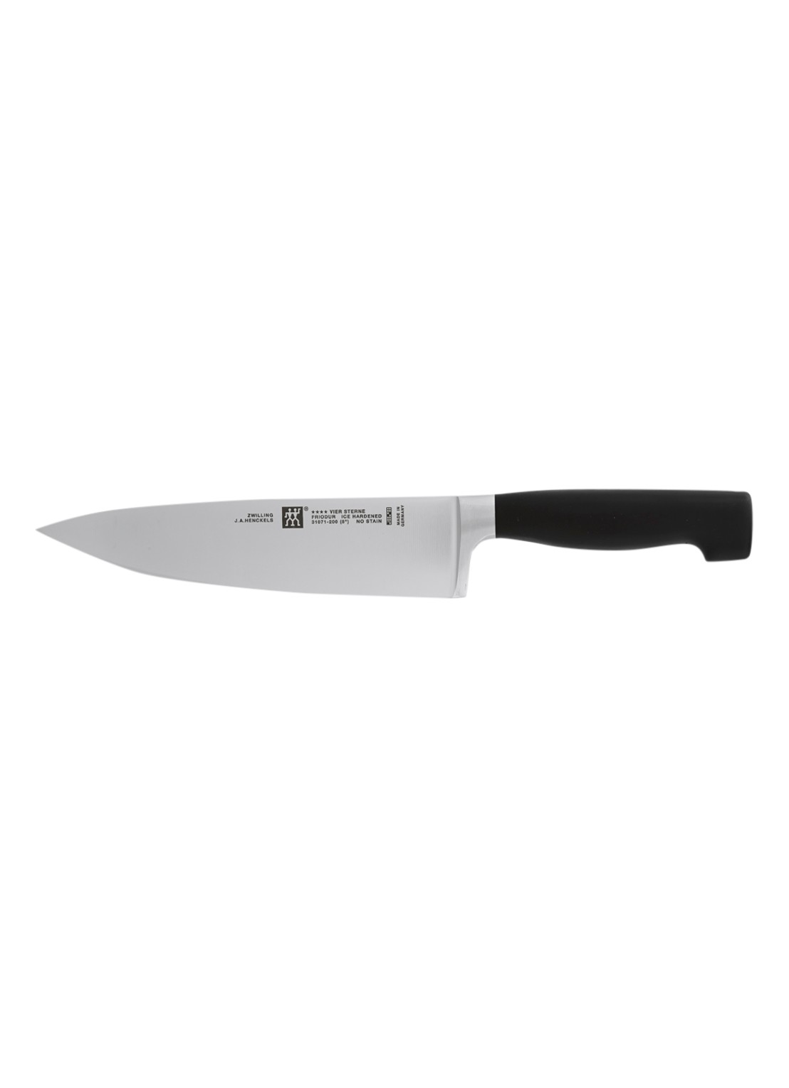 Zwilling FOUR STAR Koksmes 20 cm - voorkant zwart
