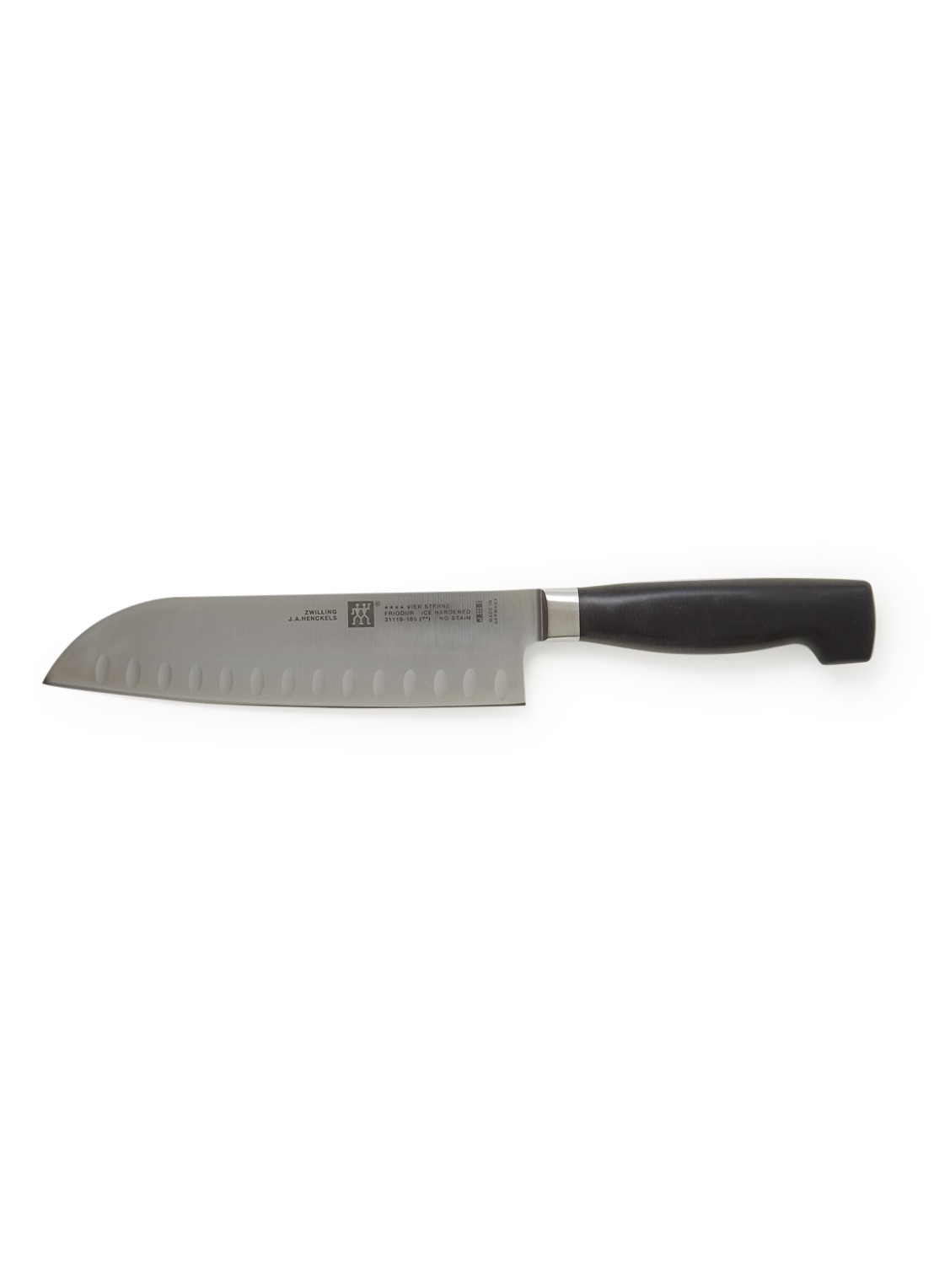 Zwilling Four Star santokumes 31 cm - voorkant zwart