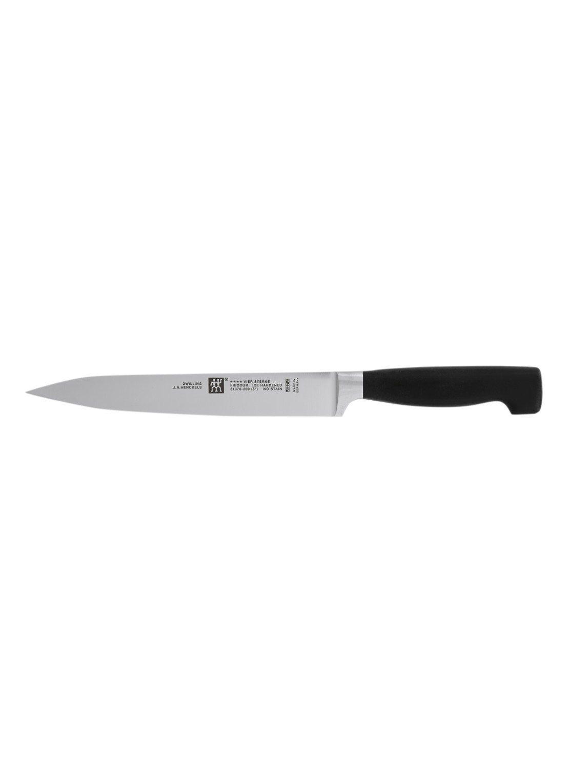 Zwilling FOUR STAR Vleesmes 20 cm - voorkant zwart