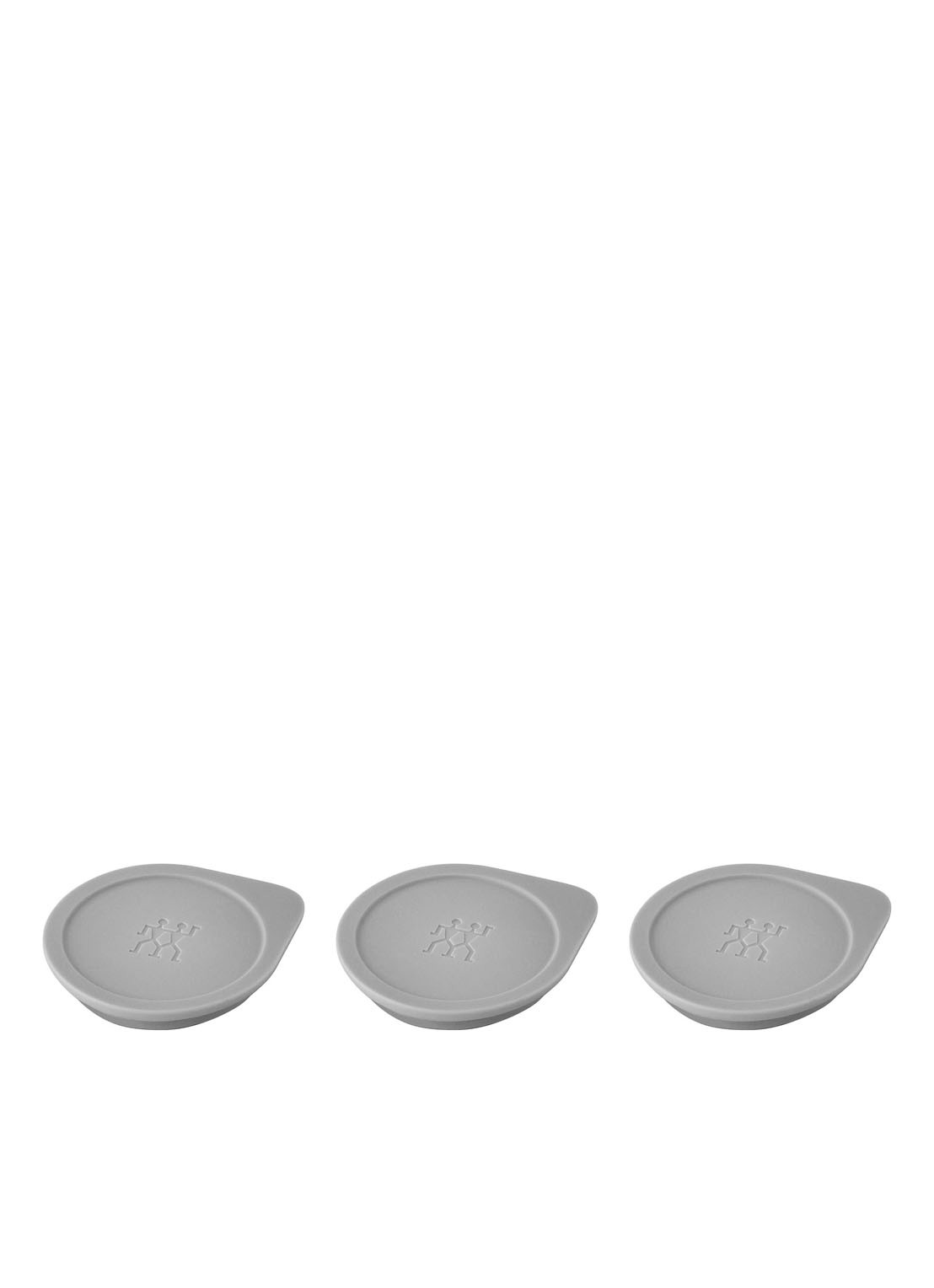 Zwilling Fresh & Save Cube labelhouder set van 3 - voorkant 2 lichtgrijs