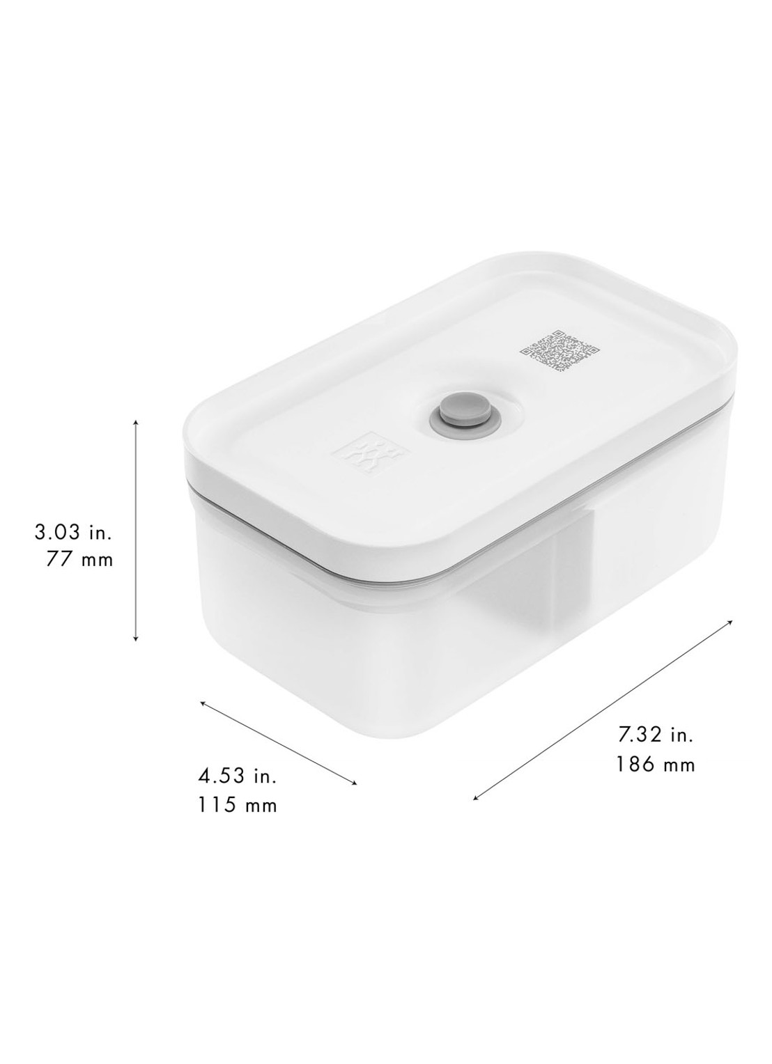 Zwilling Fresh & Save M vacuüm lunchbox 0,8 liter - detail 3 gebroken wit