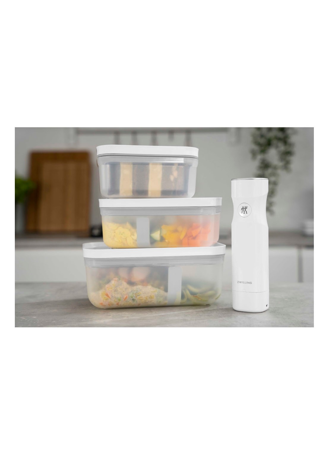 Zwilling Fresh & Save S vacuüm lunchbox  - detail gebroken wit