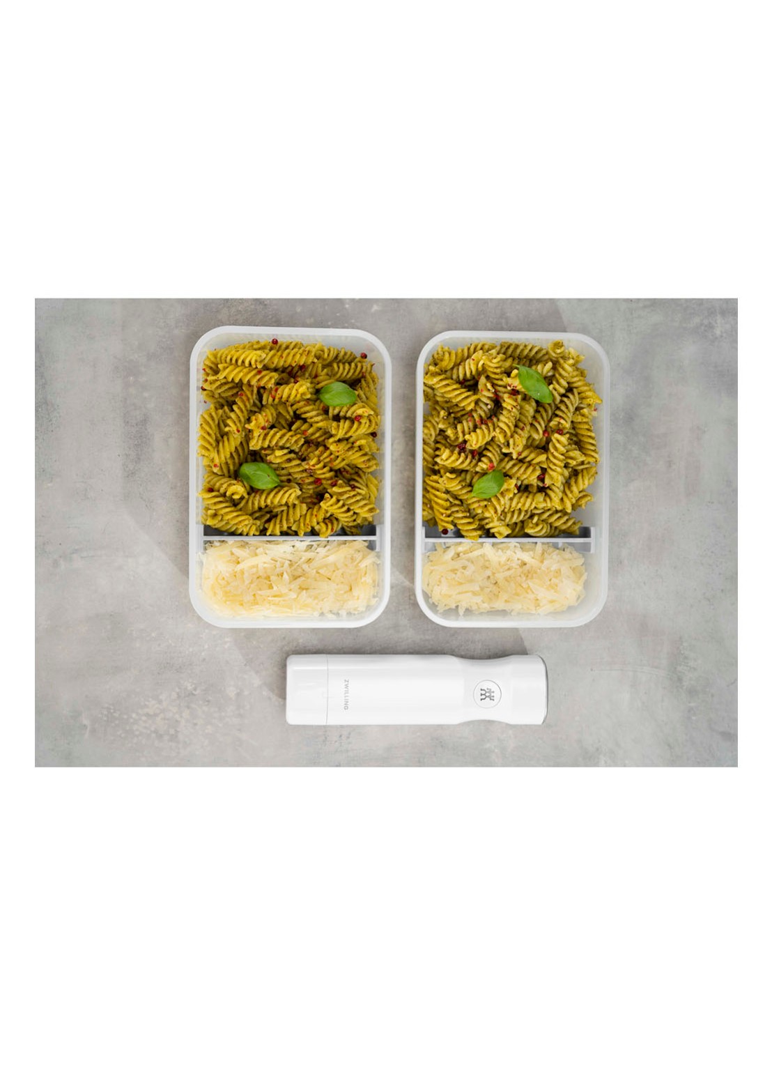 Zwilling Fresh & Save vacuüm lunchbox flat 22 x 15 x 6,5 cm - detail 2 gebroken wit