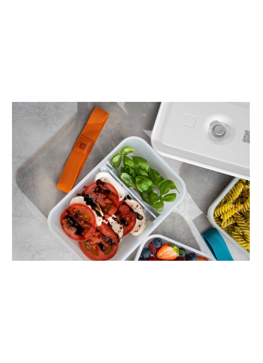Zwilling Fresh & Save vacuüm lunchbox set van 3 - detail 5 gebroken wit