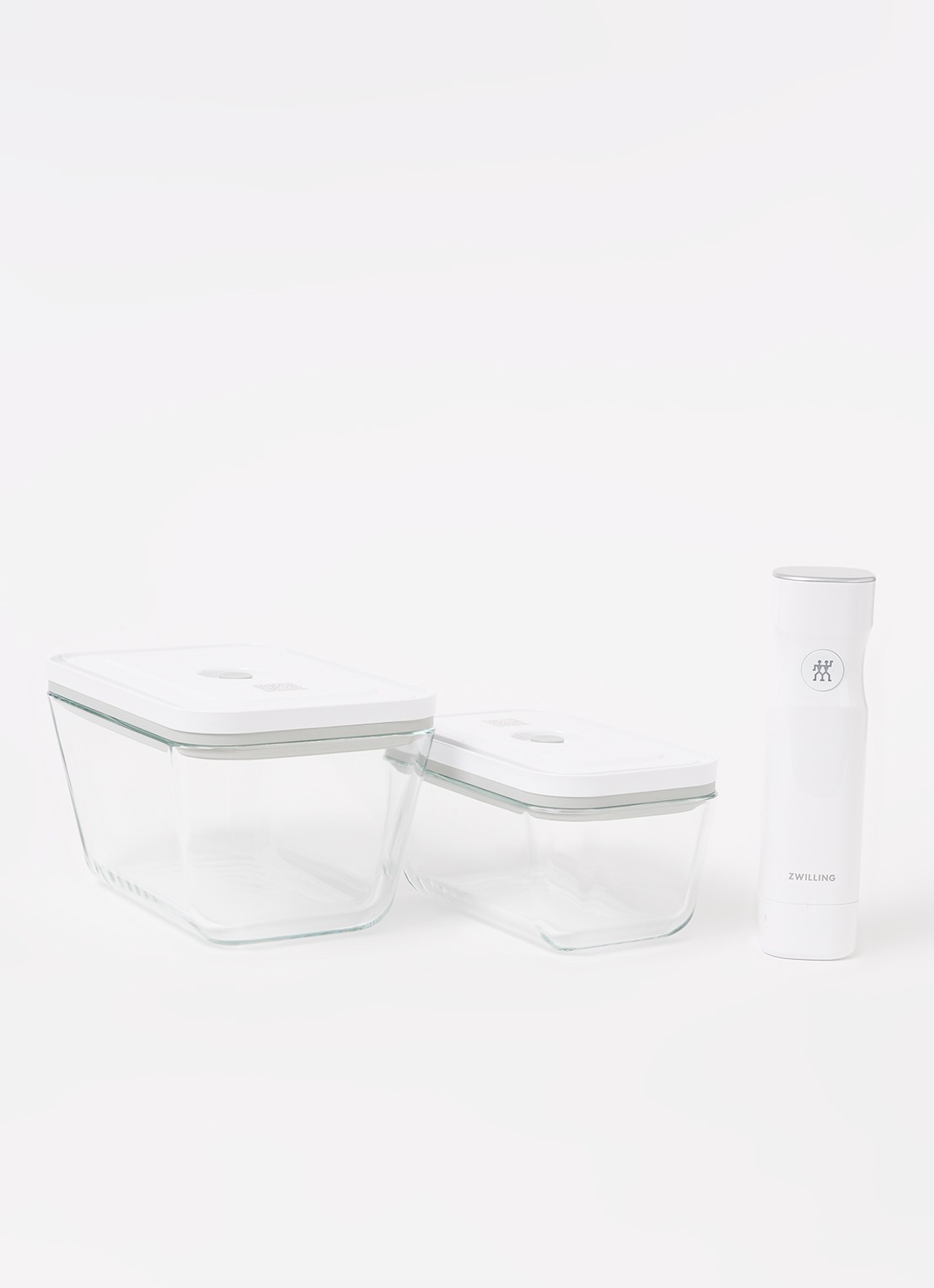 Zwilling Fresh & Save vacuüm starter set 7-delig - voorkant 2 gebroken wit