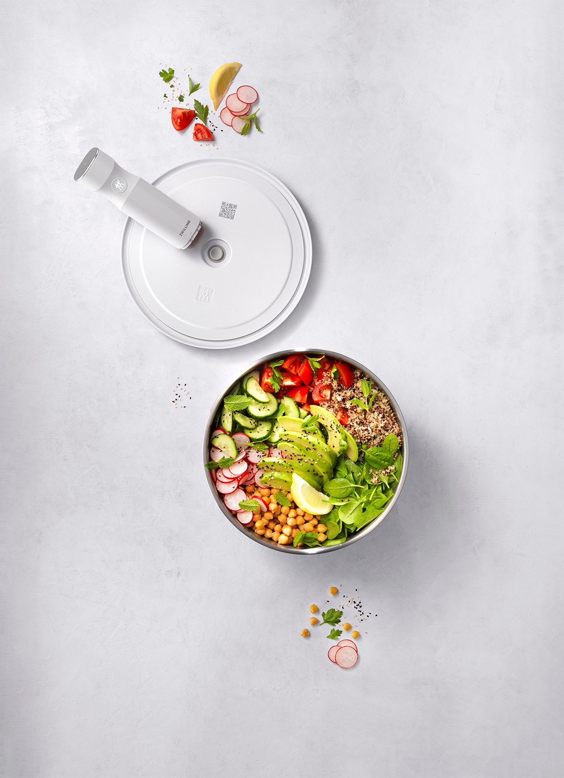 Zwilling Fresh & Save Vacuüm vershouddoos 24 cm - voorkant 3 zilver