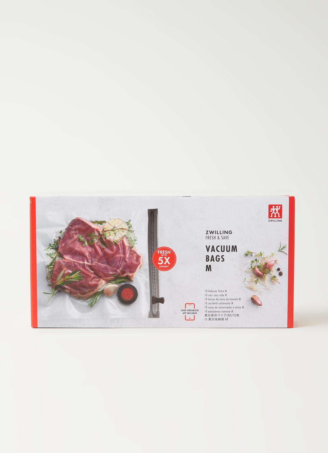 Zwilling Fresh & Save vacuumzakken M 10 stuks - voorkant 2 transparant