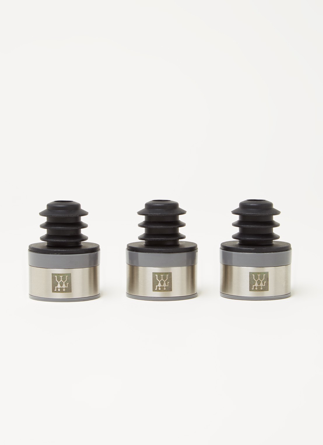 Zwilling Fresh & Save wijnstop 3-delig - voorkant 2 zilver