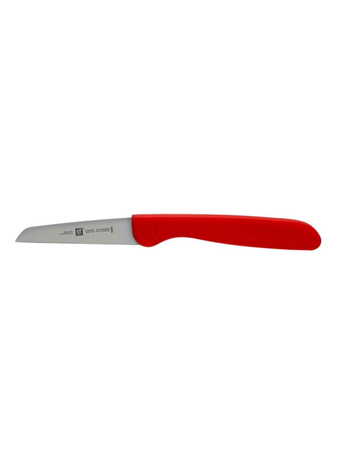 Zwilling FRIODUR schilmes 7 cm - voorkant steenrood