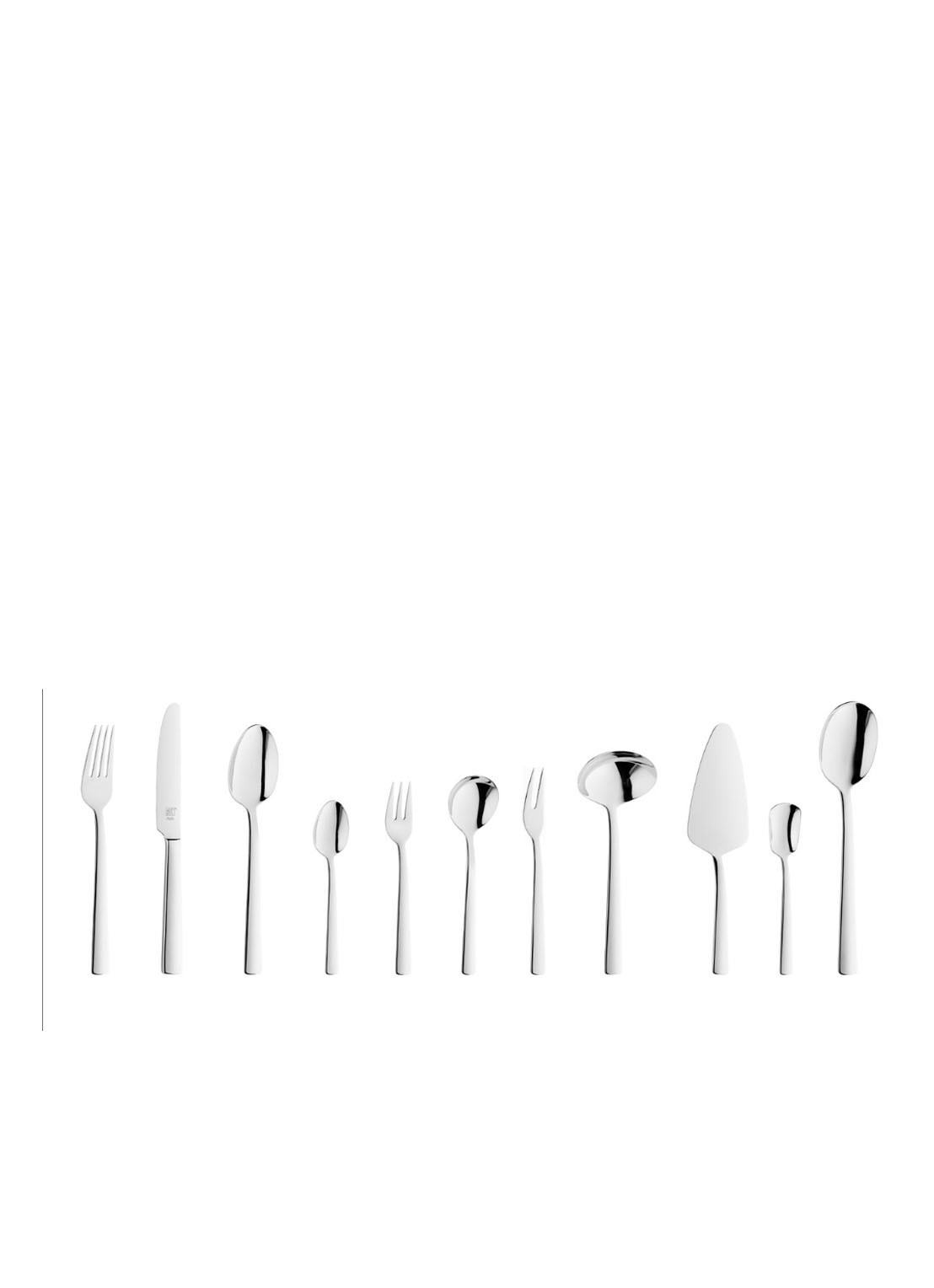 Zwilling Nova bestek 68-delig - voorkant zilver
