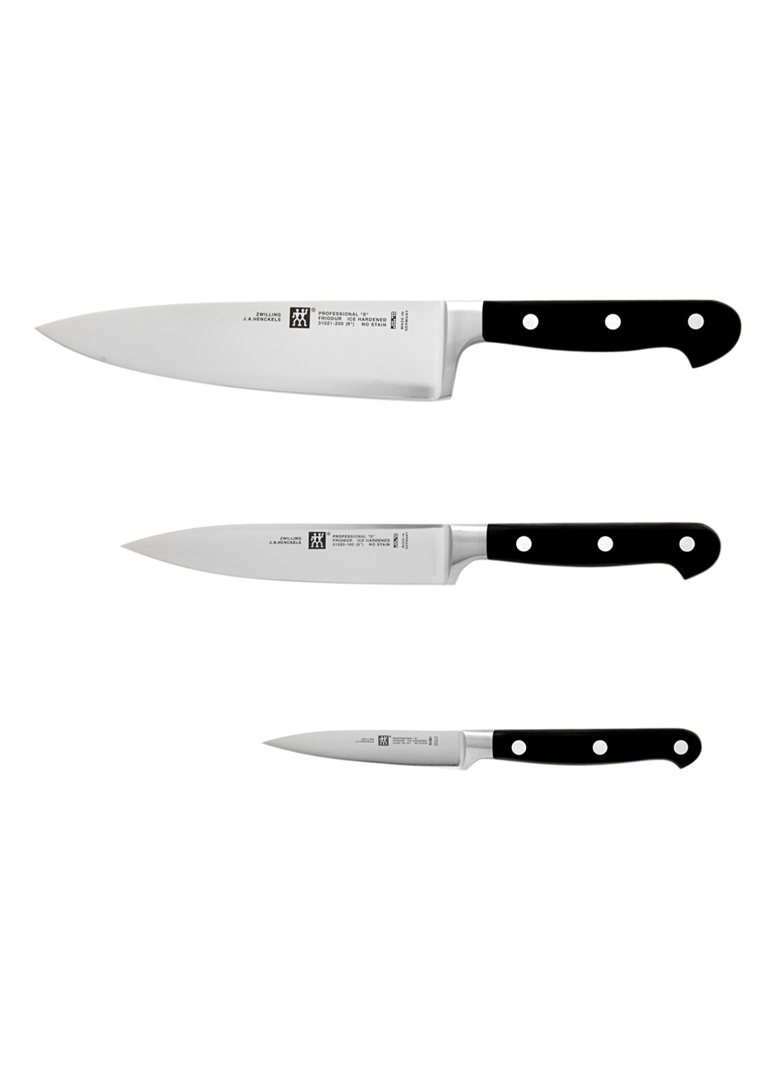 Zwilling PROFESSIONAL S Messenset 3-delig - voorkant undefined