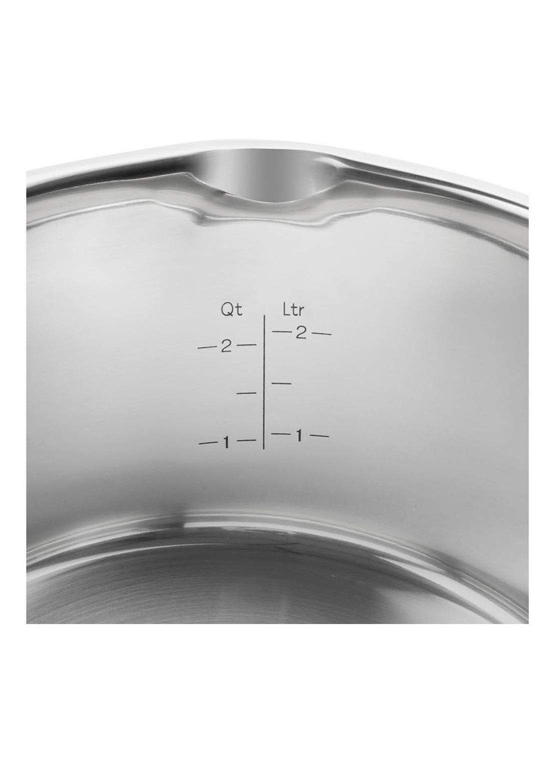Zwilling True Flow pannenset 5-delig - detail 3 zilver