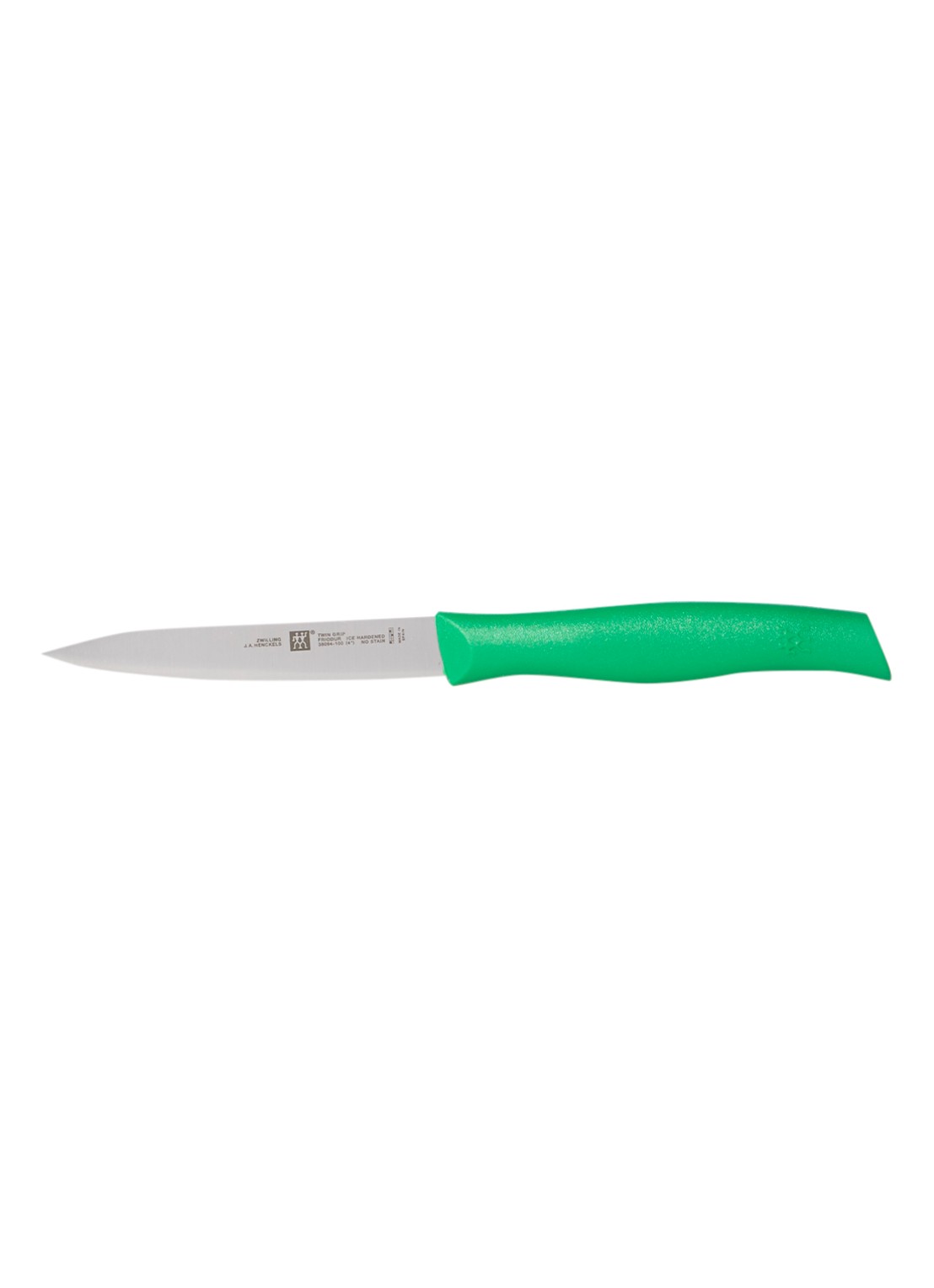 Zwilling Twin Grip Schil- en garneermes 10 cm - voorkant groen