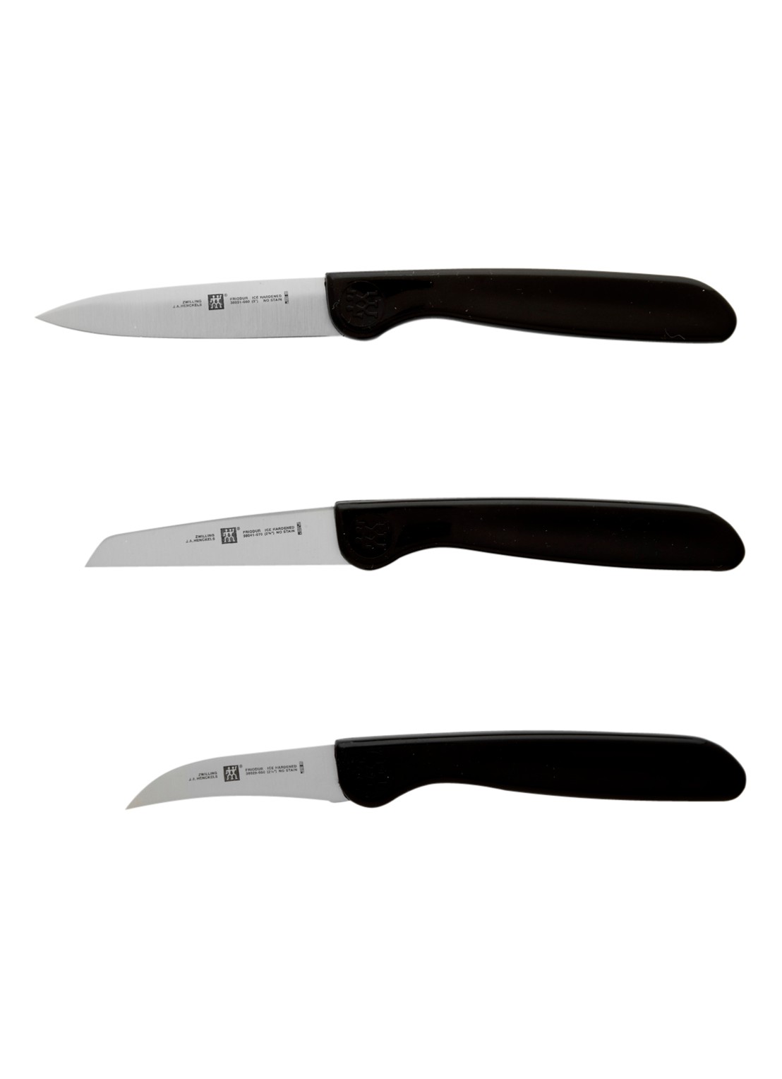 Zwilling TWIN groentemessenset 3-delig - voorkant zwart