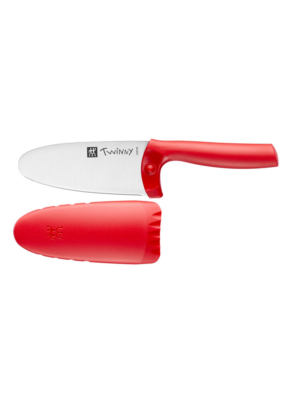 Zwilling Twinny kinder koksmes 10 cm - voorkant steenrood