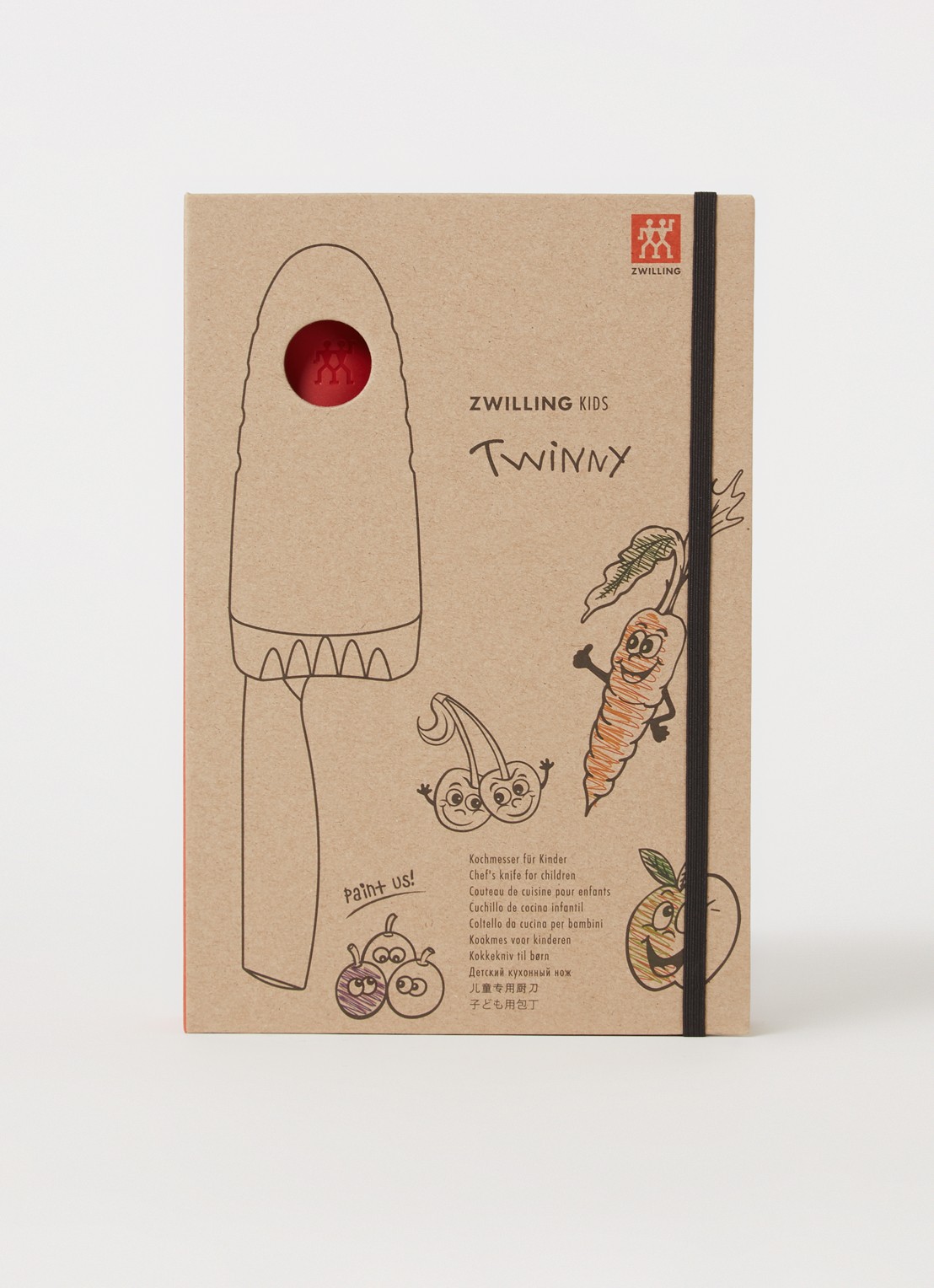 Zwilling Twinny kinder koksmes 10 cm - voorkant 2 steenrood
