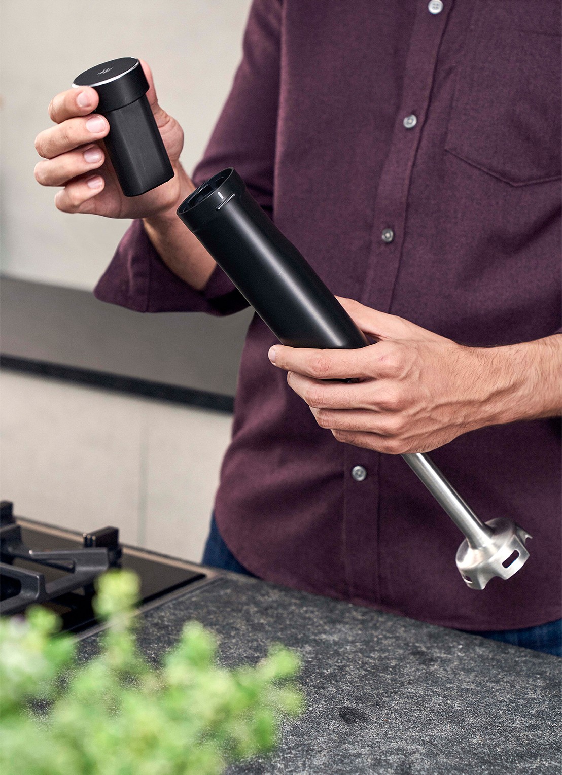 Zwilling Xtend staafmixer - voorkant 2 zwart