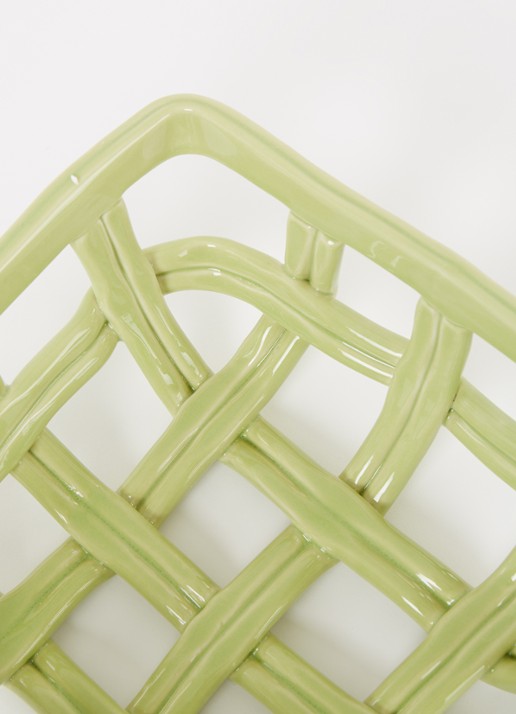 &Klevering Basket Picknick fruitmand 19 x 8,5 cm - detail groen