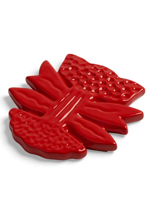 &Klevering Blume onderzetter set van 4 - achterkant rood