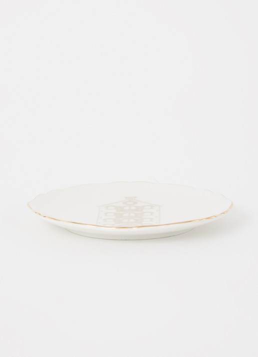 &Klevering Canal House gebaksbordje 13 cm set van 4 - detail 2 gebroken wit