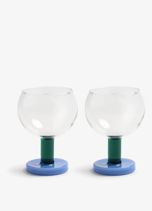 &Klevering Cantine amber glazen set van 2