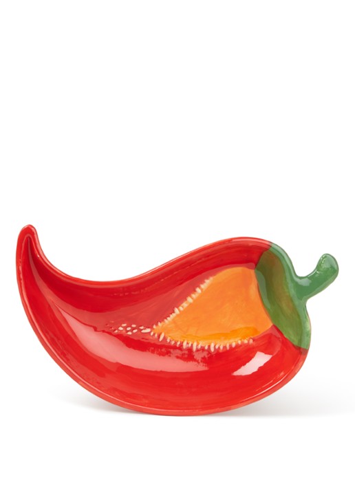 &Klevering Chili Pepper schaal 24 cm - voorkant rood