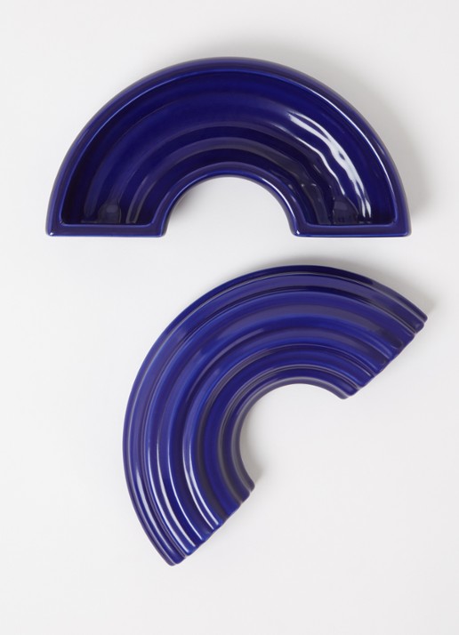 &Klevering Churros opbergpot 17 cm - voorkant 2 donkerblauw
