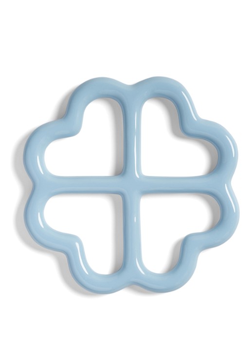 &Klevering Clover pannenonderzetter - voorkant blauw