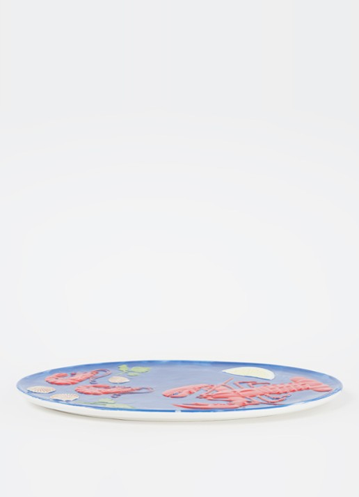 &Klevering De La Mer Lobster serveerschaal 33 cm - voorkant 2 multicolor