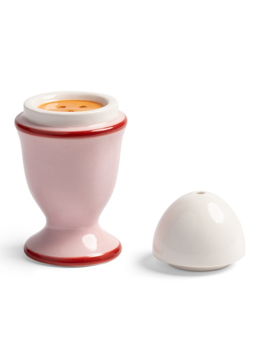 &Klevering Egg zout- en peperstel 10 cm - voorkant 3 roze