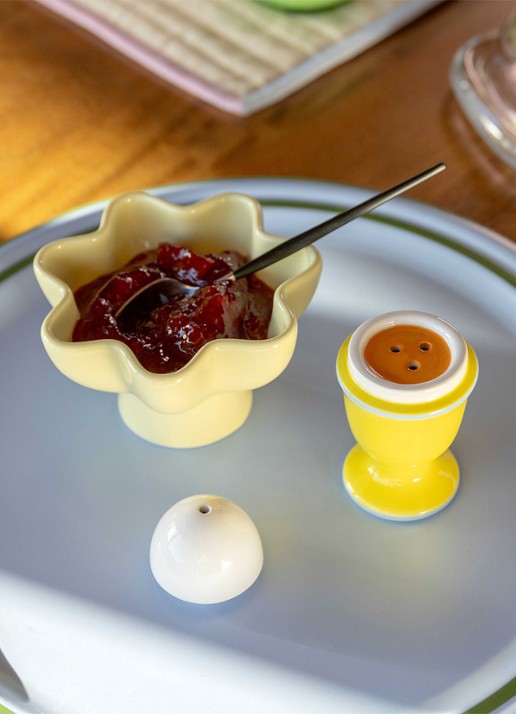 &Klevering Egg zout- en peperstel 10 cm - achterkant 3 geel