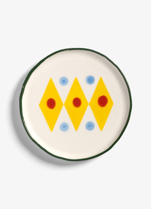 &Klevering Festivo borden set van 4  - achterkant multicolor