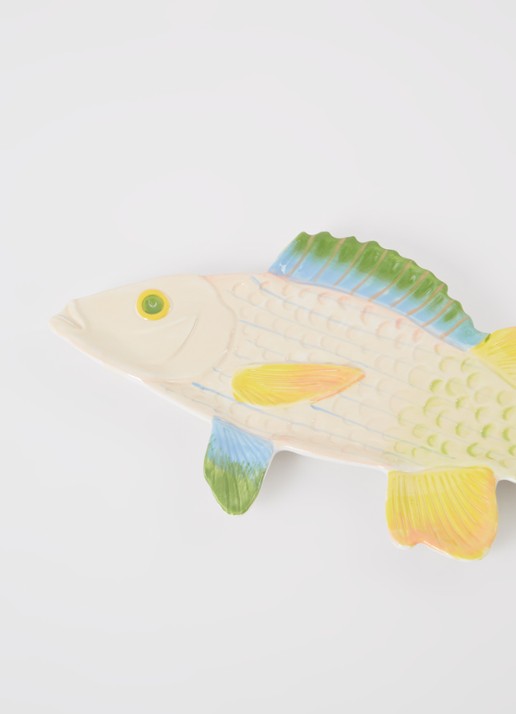 &Klevering Fish Trigger serveerschaal 34,5 cm - voorkant 2 groen