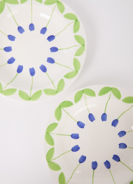 &Klevering Folk pastabord 22,5 cm set van 2 - detail 3 wit