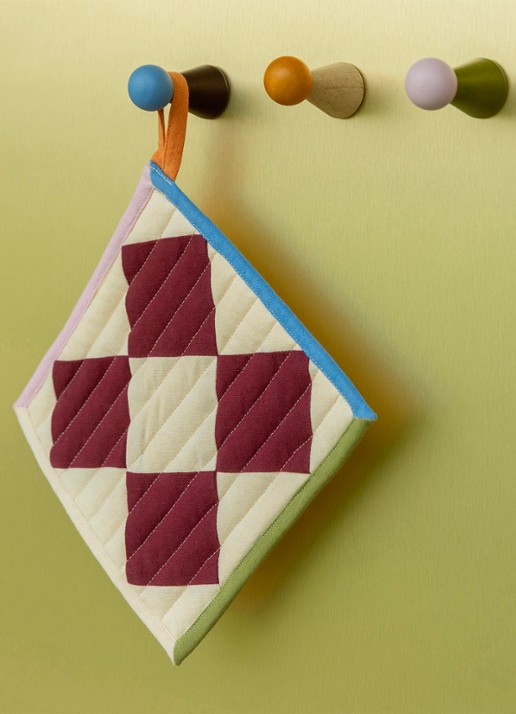 &Klevering Halma wandhaak 6,5 cm set van 2 - detail 2 bruin