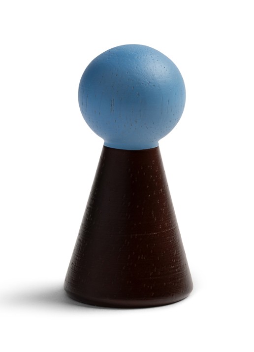 &Klevering Halma wandhaak 6,5 cm set van 2 - voorkant 5 bruin