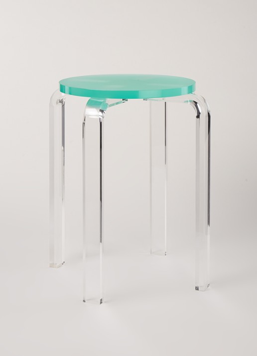 &Klevering Kruk 35 cm - voorkant 2 turquoise