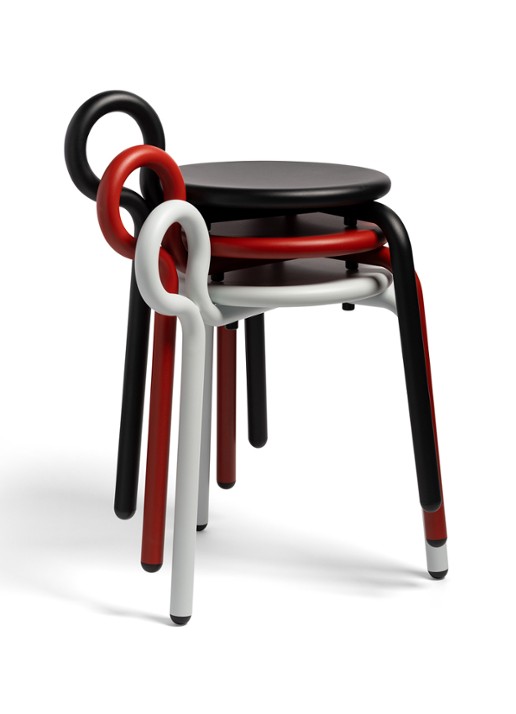 &Klevering Lasso kruk 58 cm - voorkant 3 blauw