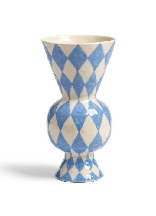 &Klevering Rhombic vaas 29,5 cm - voorkant lichtblauw