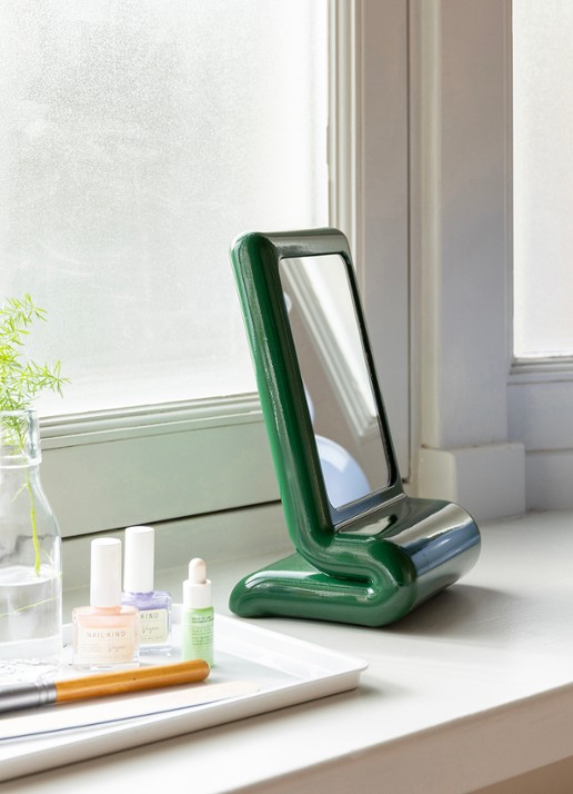 &Klevering Spiegel vanity 25 cm  - voorkant 3 groen