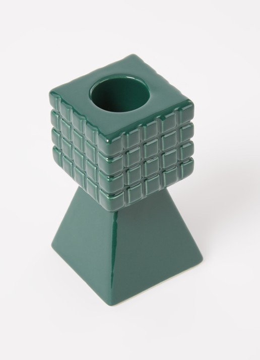 &Klevering Stack kandelaar 8,5 cm - detail groen